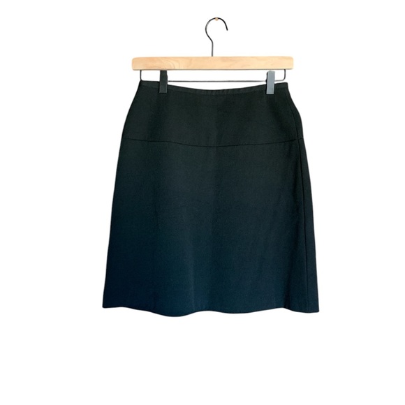 Giorgio Armani women’s black wool skirt made in Italy size Small winter office - Picture 3 of 16